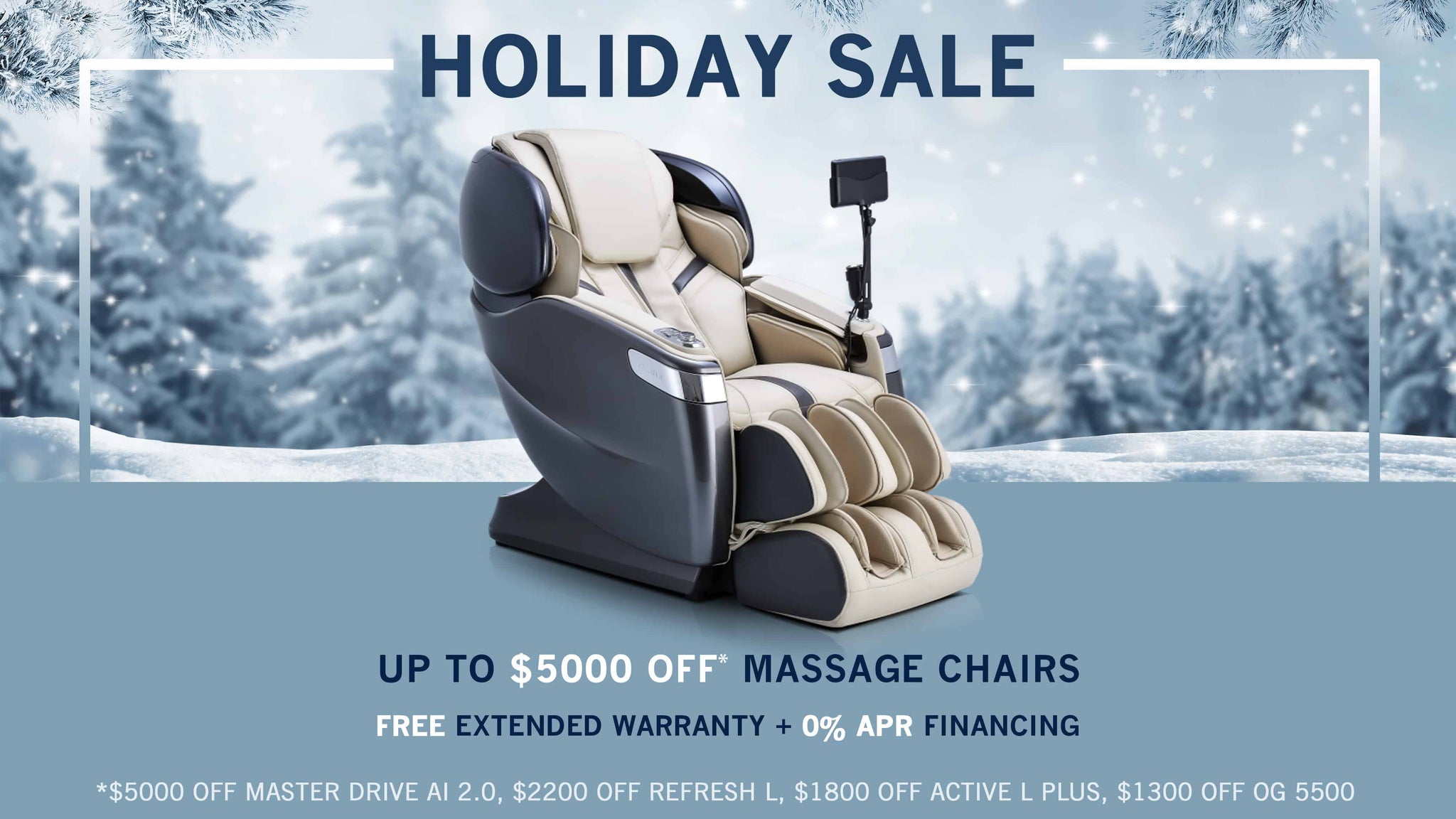 Holiday Sale - Up to $5000 Off on Ogawa Massage Chairs Plus a Free Extended Warranty